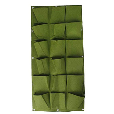 Evergreeness India Pockets Plant Bag Wall Vertical Garden Hanging Pot Indoor Outdoor Gre T4B8