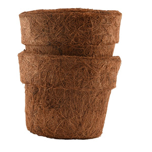 Evergreeness India Coco Coir Grow Kit (Pack of 4)Flower Planters Gardening Pots Coir Fiber Iron Cups Eco Friendly Germination Cup 4in (Use for Seedling Purpose) Comes with Seed Paper and Small Bag of Garden Mix