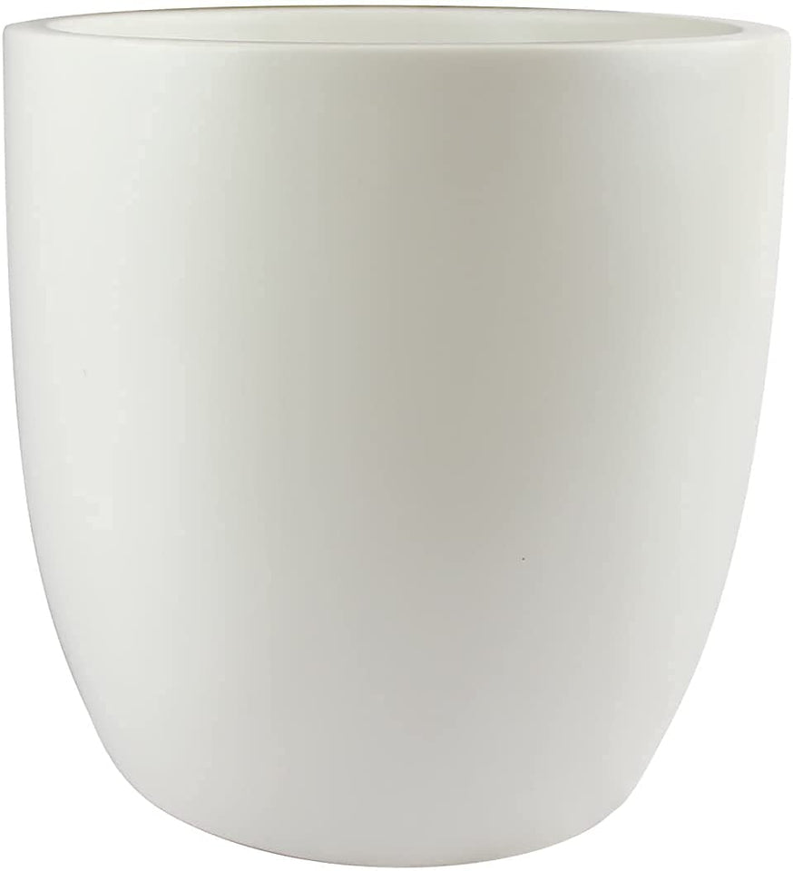 Evergreeness India & Utility Products Gardenix Decor Fibreglass Planter For Indoor Outdoor And Garden (Big Size, Size:- Height: 11 Inch, Width: 10 Inch, Length: 10 Inch), White, Violet