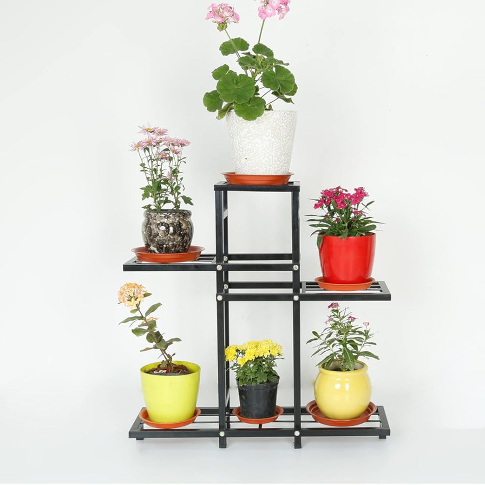 Evergreeness India "creats admiring products" Multiple tires heavy Pots Stand, Gardening Stand, Indoor Outdoor (3 TIRE VERTICAL)