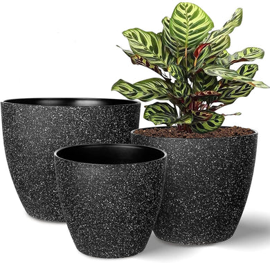 Evergreeness India ( Pack of 1 Fiber Planters Outdoor,Indoor Decor Planters for Your Home Unbreakable,Durable, Kitchen Planters (D-29 CM) GA-38C-038