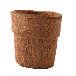 Evergreeness India Coir Pot Grow Kit- Flower Planters Gardening Pots Coir Fiber Iron Cups Eco Friendly Germination Cup 4inch (Use for Seedling Purpose) Comes with Seed Paper and Small Bag of Garden Mix