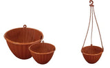 Evergreeness India Vertical Lines Hanging Pot/Planter for Terrace Balcony Pack of 1