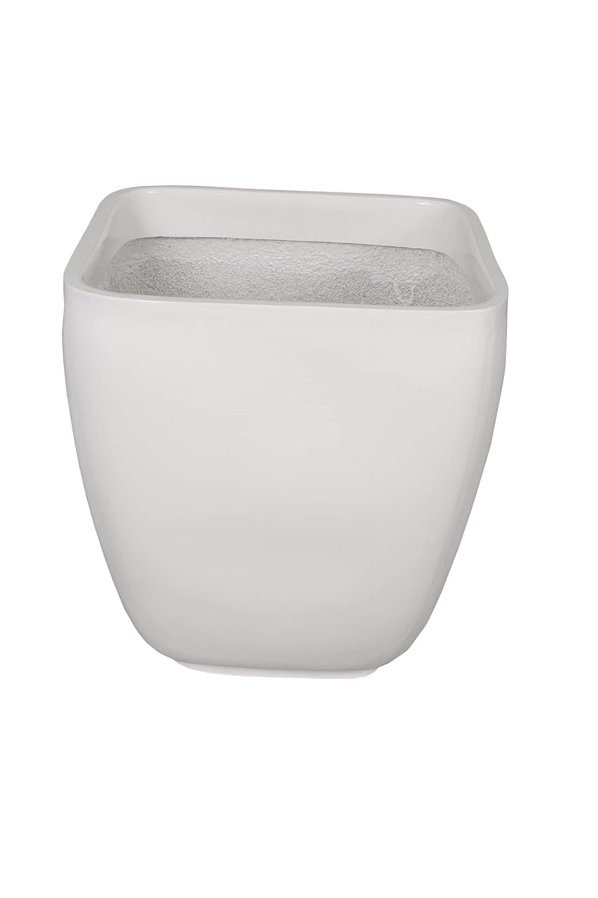 Evergreeness India & Utility Products Fibreglass Pot , White, Standard, 1 Piece