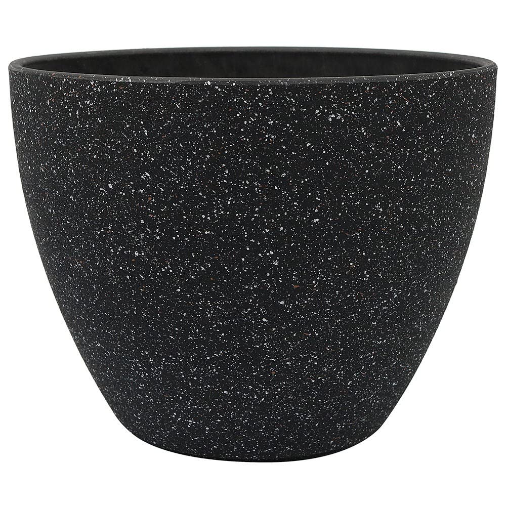 Evergreeness India Fiber Pot Outdoor,Indoor Decor,Plants Pots for Your Home,Unbreakable,Durable, Kitchen and Table Top Planters,Size 43 x 43 x 33 cm (Stone Finish, GA-40C-038)