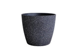 Evergreeness India (Pack of 1 Fiber Pot Outdoor,Indoor Decor,Plants Pots for Your Home,Unbreakable,Durable, Kitchen Planters GA-01C-038 (Terrazzo Black D-20.5)