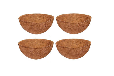 Evergreeness India 10 inch Coco Liner for planters, 4PCS Round Replacement Plant Basket Liners Coco Fiber Liner for Hanging Basket (10 inch Round)