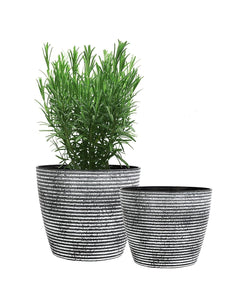 Evergreeness India (Pack of 1 Fiber Pot Outdoor,Indoor Decor,Plants Pots for Your Home,Unbreakable,Durable, Kitchen Planters GA-01C-008 (Rock Gray D-20.5)