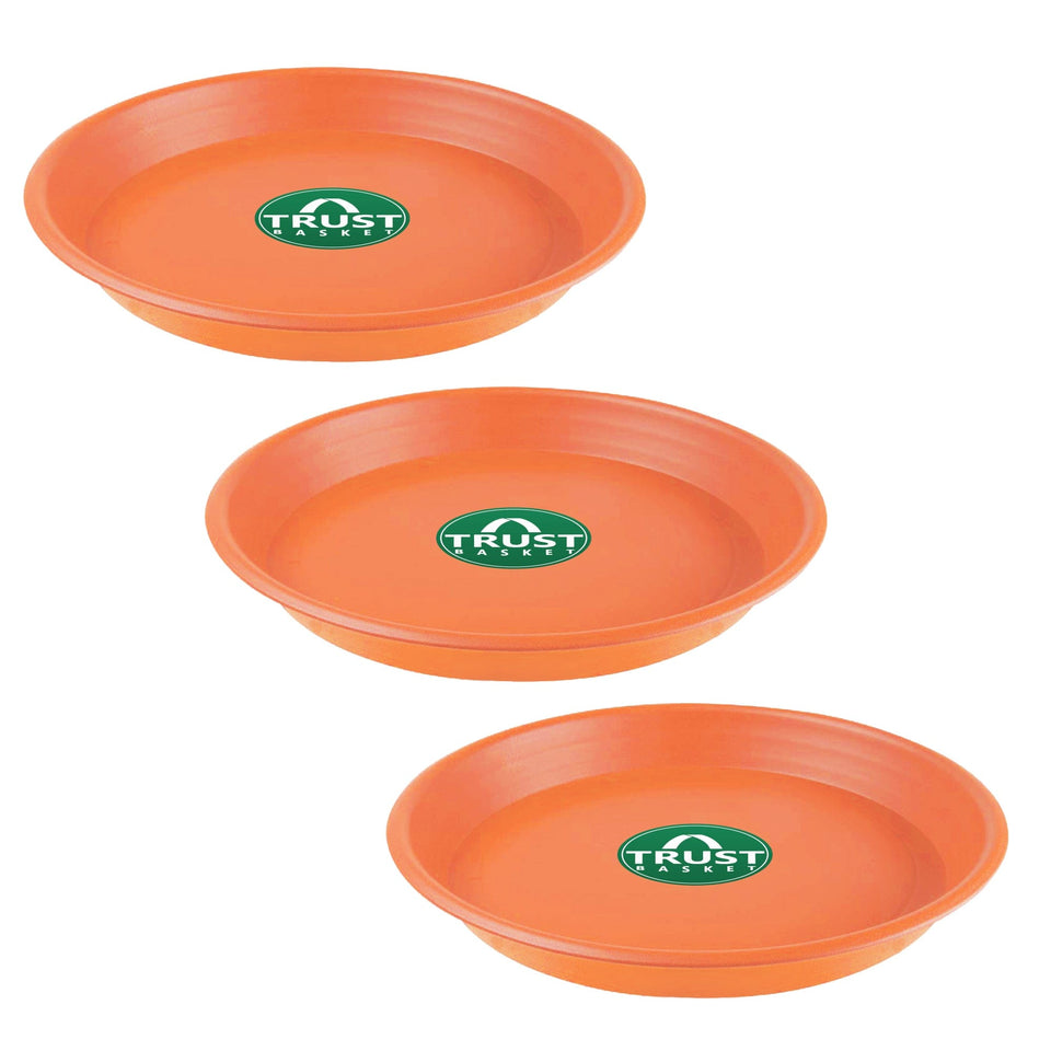 EVERGREENESS INDIA UV Treated 7.6 inch Round Bottom Tray(Plate/Saucer) Suitable for 12 inch Round Plastic Pot