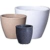 GAMLA BY GTC Plastic Marble Look ROTO Moulding ROTO Globe Planter Suitable for Home, Gardens, Hotels and Resorts