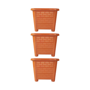 EVERGREENESS INDIA EarthBox-12 Square Plastic Planter