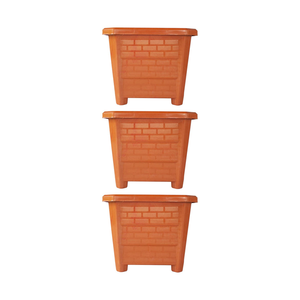 EVERGREENESS INDIA EarthBox-12 Square Plastic Planter